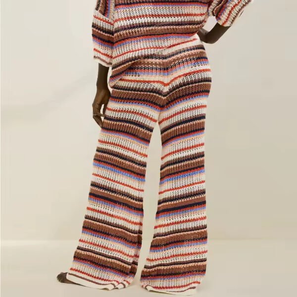 Casual Wide Leg Knitted Trousers