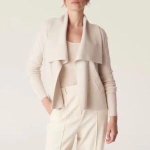 Casual Lightweight Long Sleeve Open Front Knit Cardigan Sweater