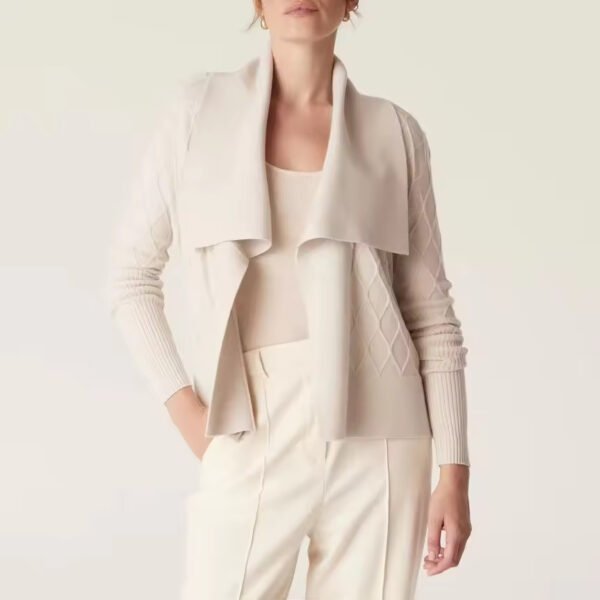 Casual Lightweight Long Sleeve Open Front Knit Cardigan Sweater
