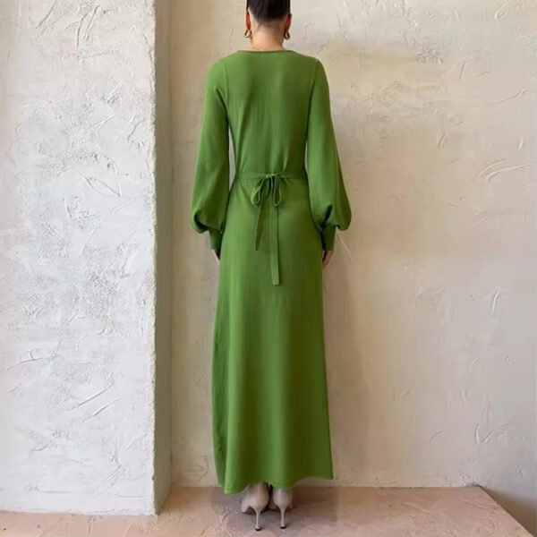 Women Elegant Sweater Knit Women's Dress - Image 3