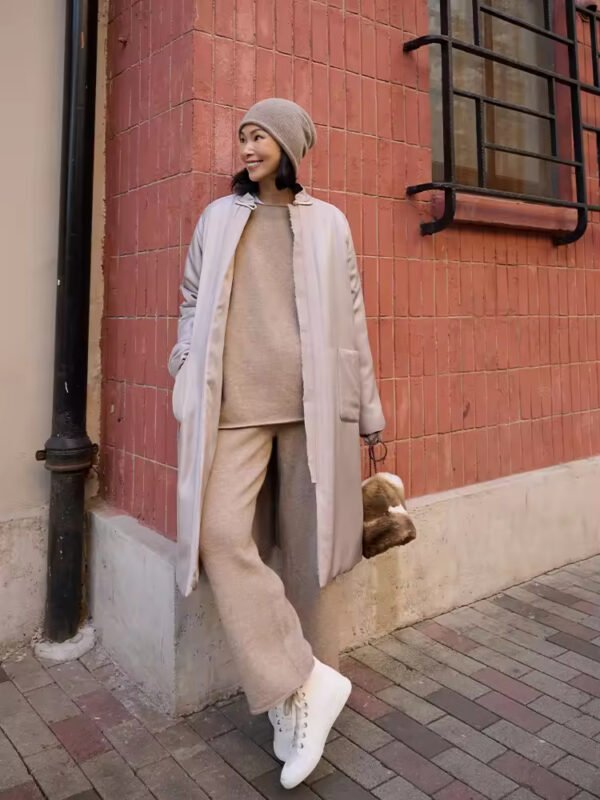 100% Cashmere air Sensing Knitted Suit