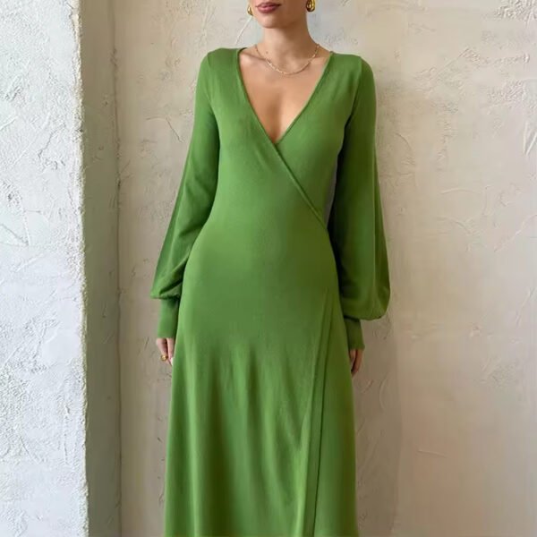 Women Elegant Sweater Knit Women's Dress